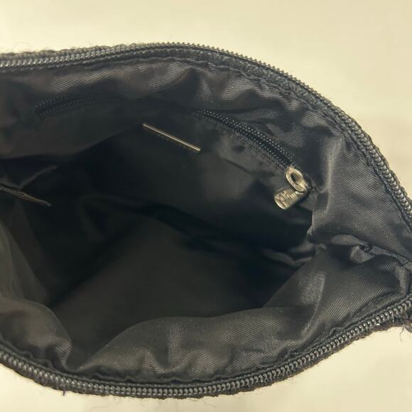 The Sak Purse Black Knit Crochet Shoulder Bag Knitted Shoulder Bag Boho Woven - Picture 7 of 11